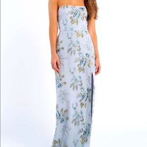 NWT Jenny Yoo dress, color “Enchanted Floral Whisper Blue”, style “Mercy”
